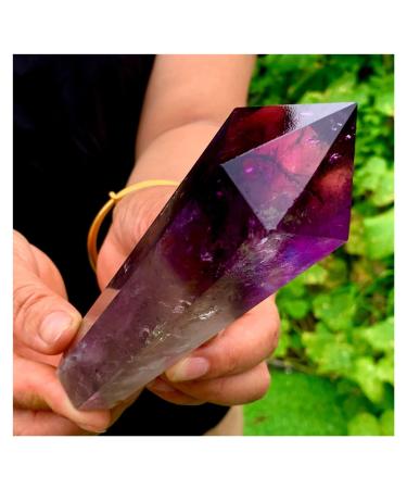 Natural Class Brazilian Amethyst Bone Cluster Scepter Quartz Crystal Scepter Point 1pc (Size : 400-500g)