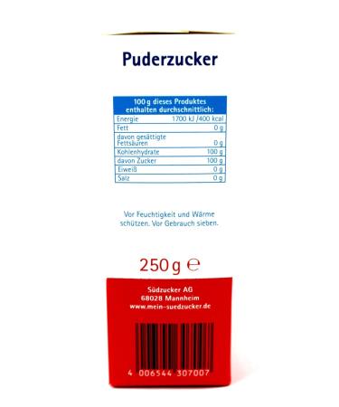 S dzucker Icing Sugar - 4 kg Pack (16 x 250 g) | Premium Quality for Baking & Decorating - Buy Online on GoSupps.com