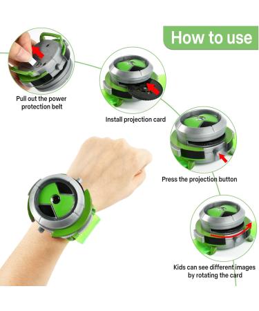 Salgia Ben Watch Omnitrix - Children's Projector Uhr 8 Images for Role-Playing Fun! - Buy Online on GoSupps.com