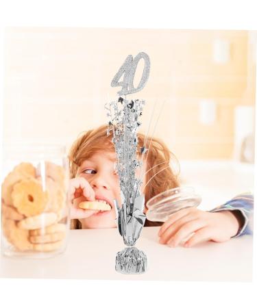 Glittery Silver Desktop Cement Block Ornaments | Birthday Party Decorations & Centerpiece | Aluminum Film Decor | 39x6x6 CM | International Shipping - Buy Online on GoSupps.com