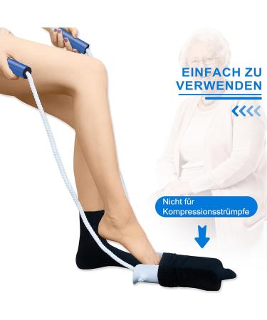 KEKOY U-Shaped Pantyhose & Sock Dressing Aid - 2 White Pieces for Seniors & Post-Surgery Comfort - Buy Online on GoSupps.com