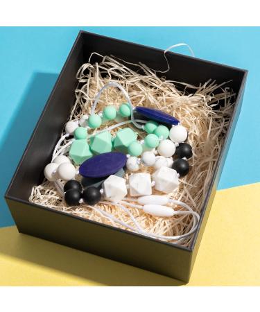 Bhehean 2PCS Baby Teething Necklace Set | Sensory Nursing Jewelry for Mom & Baby | Teether Toys for Infants | Baby Shower & Birthday Gift - Buy Online on GoSupps.com