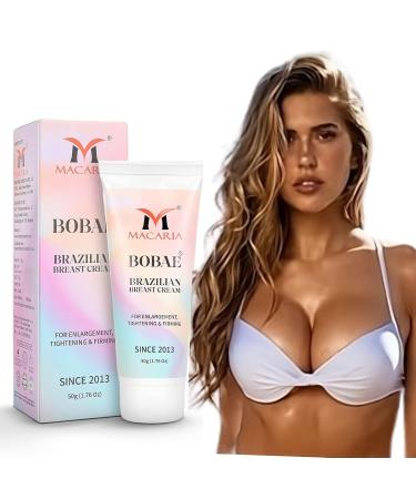 MACARIA Bobae Brazilian breast Enhancement cream | Bust Tightening Shape & Size up Toning Massage Cream Quick Fast Breast Enhancement Gel bigger enlargement cream for quick larger growth - Buy Online on GoSupps.com