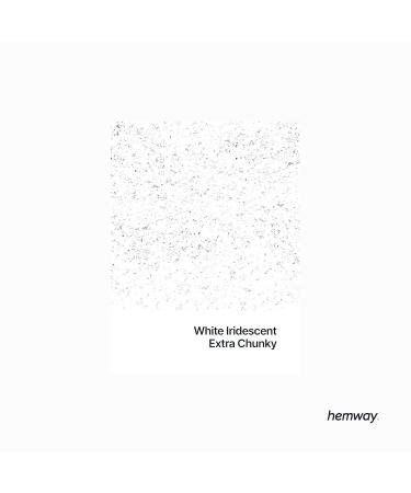 Hemway Extra Chunky Glitter 100g - Cosmetic Safe Crystal Diamond White Iridescent 1mm Glitter for Crafts & Beauty Use - Fast International Shipping - Buy Online on GoSupps.com