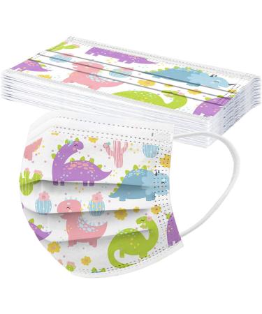 Buy NcQifei 50-Piece Kids Disposable 3-Layer Face Masks - Cute Cartoon Design Breathable Protection for Boys & Girls - Buy Online on GoSupps.com