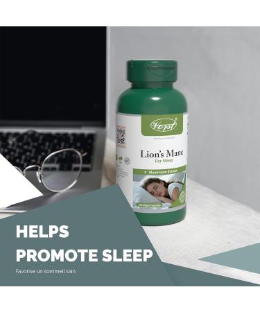VORST Lion's Mane for Sleep Mushroom Extract Supplement 1000mg Per Serving 120 Vegan Capsules 120 count (Pack of 1) - Buy Online on GoSupps.com