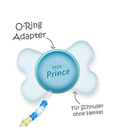 Buy Turquoise Silicone O-Ring Pacifier Adapter & Chain | International Shipping Available - Buy Online on GoSupps.com