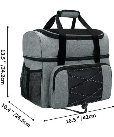 Boczif Double Bowling Bag for 2 Balls with Removable Cushion - Fits Size 16 Shoes - Ideal for Men and Women - Buy Online on GoSupps.com