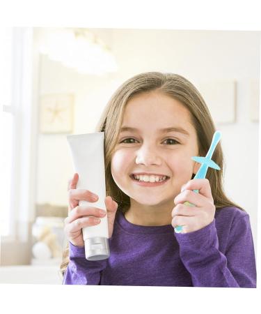 Gatuida 3pcs Baby Toothbrush Set - Soft Fur Food Grade Silicone Cleaning Brushes for Infants & Toddlers - Buy Online on GoSupps.com