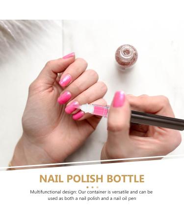 Healeved 2ML Cuticle Oil Pen Empty Nail Polish Bottle Nail Art Polish Pen Liquid Container Cuticle Oil Applicator Empty Nail Oil Pen with Brush - Buy Online on GoSupps.com