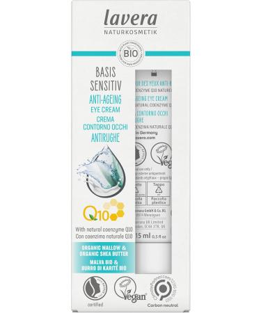 LAVERA Basis Sensitive Anti-Ageing Eye Cream Q10 - 15ml | Revitalize & Nourish | International Shipping Available - Buy Online on GoSupps.com