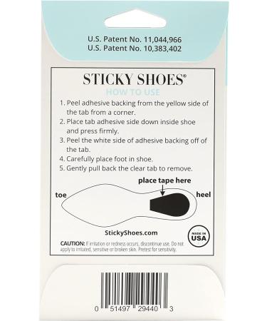 Sticky Shoes Double Sided Shoe Tape - Anti-Slip Tape for Heels and Flats - 10 Pack | Perfect for Weddings, Special Events, and Everyday Use - Buy Online on GoSupps.com