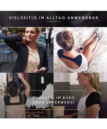 Swedish Posture Feminine Posture Corrector for Women | L-XL Black | Reduce Back Pain & Improve Posture - Buy Online on GoSupps.com