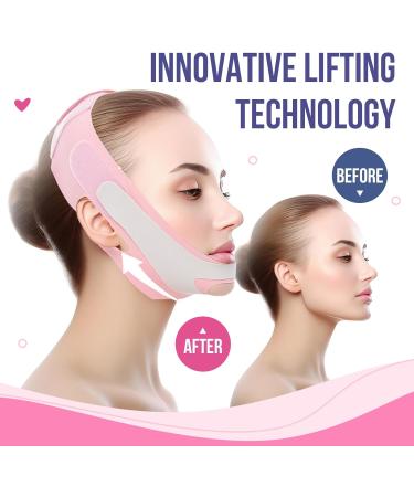 ROUDJER Double Chin Reducer Reusable Chin Strap Face Slimming Strap Face Slimmer Shaper Breathable V Line Lifting Mask for Women and Men (1 Pcs) 1Pcs - Buy Online on GoSupps.com