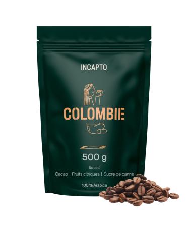 Incapto Caf en Grain de Sp cialit 500g | Origine Colombie | 100% Arabica | Caf de Sp cialit 84 points SCA | Torr faction Naturelle et Artisanale | Ferme Huila Cadefihuila