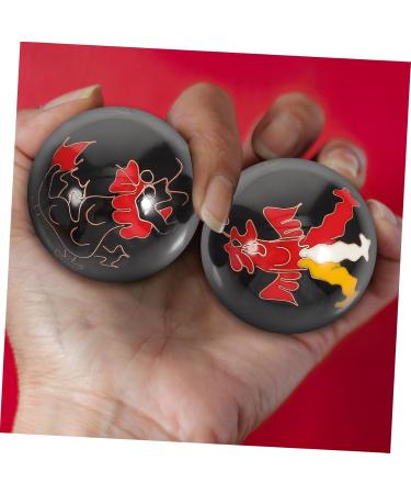 Healeved 2st Chinese Baoding Balls - Big & Small Hand Fitness Massage Balls (40mm) - Traditional Asian Stress Relief & Relaxation - Buy Online on GoSupps.com