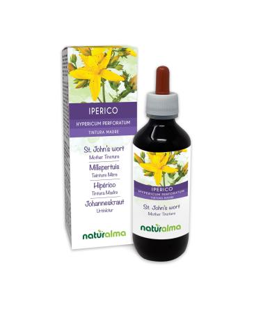 John's cabbage (Hypericum perforatum) herb with flowers of non -alcoholic primeval tincture Naturalma |Liquid extract drop 200 ml |Dietary supplement |Veganer alcohol -free 200 ml (1 -pack)