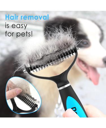 Docatgo Pet Deshedding Comb deshedding brush for dogs Dematting and Shedding Brush Undercoat Rake Comb for Dogs and Cats Professional Dematting Removing Long Hair Undercoat - Buy Online on GoSupps.com