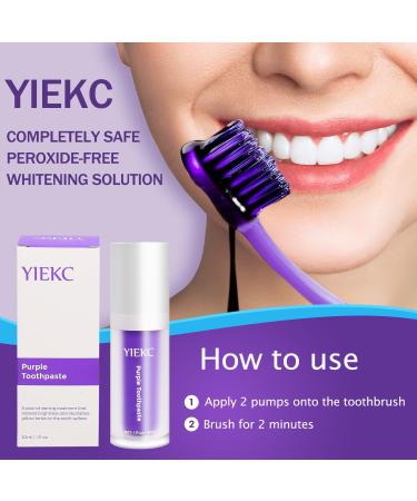 Purple Toothpaste for Teeth Whitening | V34 Colour Corrector & Stain Removal | Sensitive Teeth Booster - Buy Online on GoSupps.com