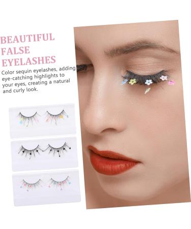 Beaupretty Lash Extension 3 Pairs false lashes cosplay lashes lash clusters with color lashes natural women lashes with color lashes for women colored lashes individual lashes Imitation - Buy Online on GoSupps.com