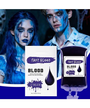  Salyeeluly Liquid face paint | 170 ml Waterproof Halloween bag Red and blue makeup for women and men spooky party supplies - Buy Online on GoSupps.com