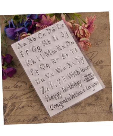 Lurrose 2pcs Postage Stamps Decorative Clear Stamps Cards Silicone Stamps Toy Set Child Account Scrapbook As Shownx2pcs mediumx2pcs - Buy Online on GoSupps.com