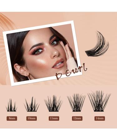 QUEWEL 144 PCs DIY Eyelash Extensions Set | Cluster Eyelash Applicator Tool & Super Hold Glue | Perfect for At-Home Lash Extensions - Buy Online on GoSupps.com