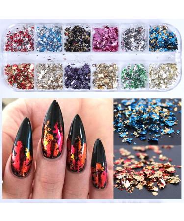 Kalolary 36 Color Nail Seilets Glitter - Rhinestone Nail Art Stickers & Body Glitter for DIY Decoration - Buy Online on GoSupps.com