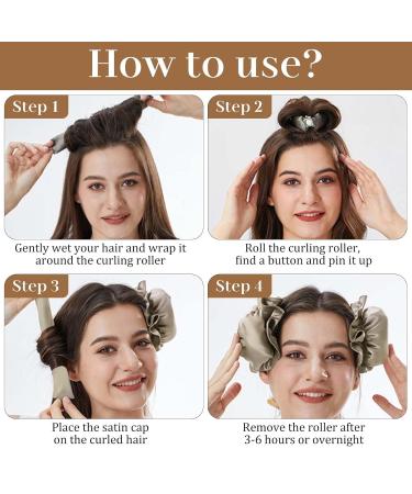 Shop Heatless Curls Set - 3-Piece Non-Slip Curling Kit for All Hair Types | Luxurious DIY Overnight Curls - Buy Online on GoSupps.com