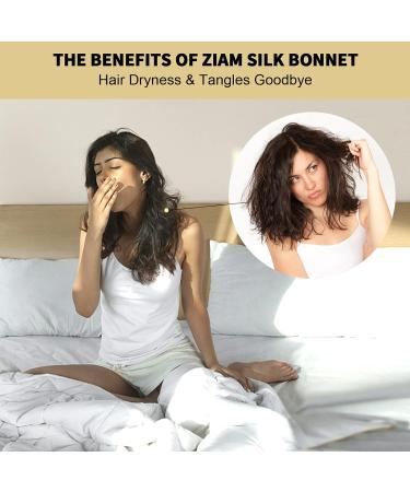 ZIMASILK 22 Momme 100% Mulberry Silk Sleep Cap - Navy Blue - Buy Online on GoSupps.com