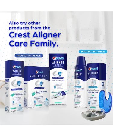 Crest Aligner Care Clean & Clarify Kit - Brush & 1.6 oz Cleansing Gel for Aligners, Retainers, Mouthguards - Buy Online on GoSupps.com