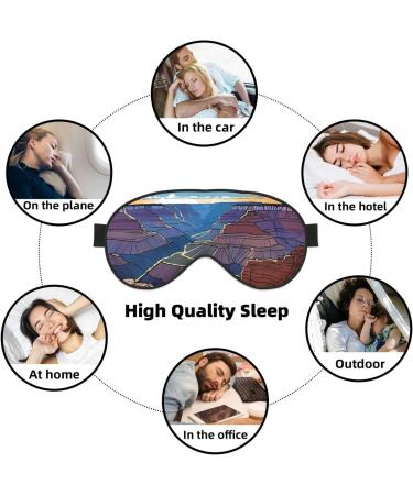 Grand Canyon Sleep Mask Eye for Men & Women - Reusable Soft Blackout Eye Covers for Better Sleep Travel & Camping Essentials - Perfect Gifts for Him & Her - Buy Online on GoSupps.com