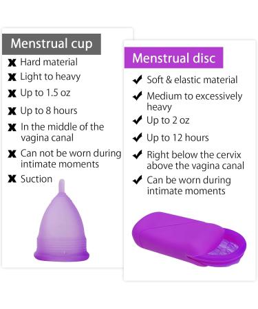 Reusable Menstrual Disc & Sponge | Eco-Friendly Menstrual Cup | Purple & Red Options - Buy Online on GoSupps.com