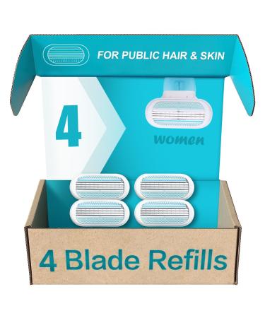 Venus Razor refills Venus Womens Razor Blade Refills Womens Razors For Shaving Refills for Venus Smooth Razors Blue New Version(Bay blue B)