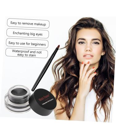 TOVINANNA 6 Pcs Eyeshadow Cream Smudge Proof Eyeliner Black Liquid Eyeliner Water Proof Glitter Powder - Buy Online on GoSupps.com