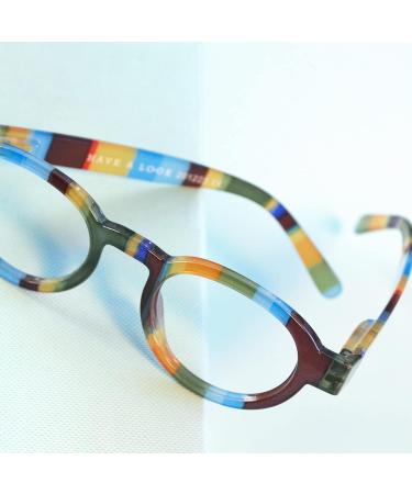 High-Quality Circle Reading Glasses for Men & Women - Flexible Light Danish Design - 2.5 Diopters - Buy Online on GoSupps.com