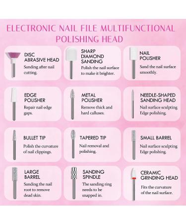 Professional Cordless Electric Nail File Drill - Portable Manicure Tool Kit for Gel Nails - Polishing, Grinding, Trimming - Home & Salon Use - Buy Online on GoSupps.com