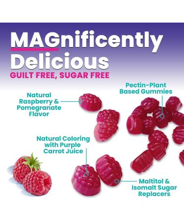 Magnesium Citrate Gummies - Sugar Free - High Bioavailability High Absorption Magnesium Gummies Supplement Improved Vegan Formula - Supports Bones Muscles & Relaxation Mag Citrate Gummy 60 Count - Buy Online on GoSupps.com