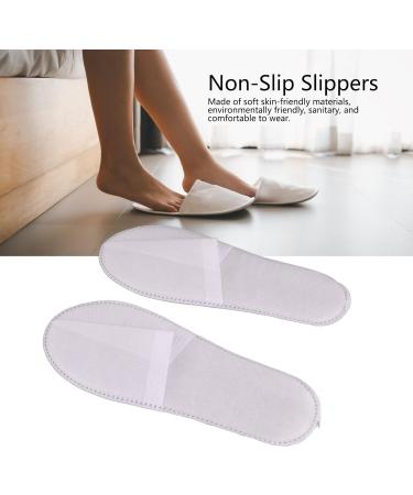Buy Oukens Disposable White Slippers - 50 Pairs of Unisex Slip-Resistant House Shoes for Travel & Home Use - Medium Size 3mm Non-Woven Fabric - Buy Online on GoSupps.com