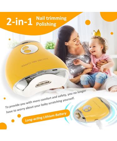 Caffney Electric Nail Clipper 3 Speeds Levels Electric Nail Trimmer with Nail Clip Storage Rechargeable Automatic Nail Clipper Portable Electric Fingernail Cutter Safety Fingernail Trimmer for Adult K Orange - Buy Online on GoSupps.com
