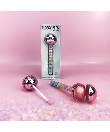 Glossy Pops Chrome Pink Shimmer Lip Balm & Clear Gloss Duo | 2-in-1 Chrome Collection - Buy Online on GoSupps.com