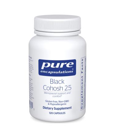 Pure Encapsulations Black Cohosh 2.5 | Hypoallergenic Supplement to Offer Support During Menopause* | 120 Capsules Standard Packaging