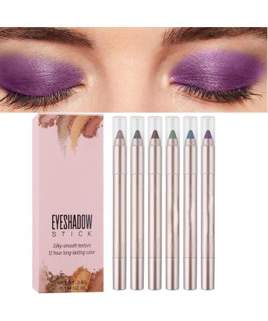 Glitter Eyeshadow Stick Eyeshadow Stick Set Glitter Cream Eyeliner Set Longlasting Eyeshadow Stick 6 Pieces Pearlescent Shimmering Cream Sticks for Eyeliner Makeup - Buy Online on GoSupps.com