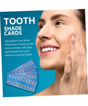 Minkissy 60 PC Tooth Color Chart | Dental Color Key for Whiter Teeth | Accurate Tooth Shade Reference Tool | International Shipping Available - Buy Online on GoSupps.com