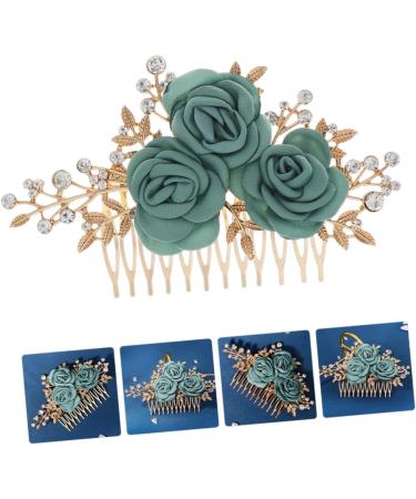 FRCOLOR Comb Rose side comb wedding bridal headpieces tiaras for girls big combs for women rhinestone barrettes for women headpiece for bride wedding headpiece bow tie alloy hair Wedding - Buy Online on GoSupps.com