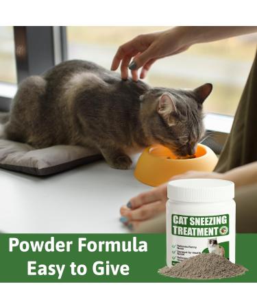 Cat Sneezing Treatment Feline Nasal and Sinus Supplements Homeopathy Powder Formula 100g - Buy Online on GoSupps.com