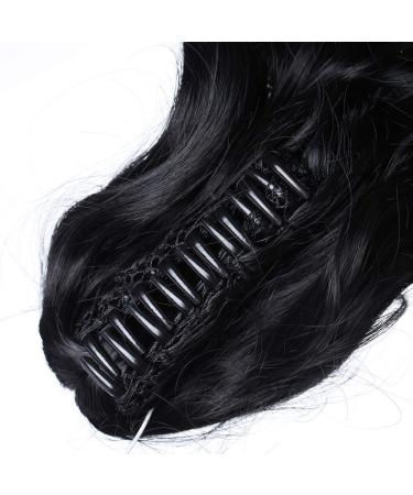 Sego Ponytail Extension - Voluminous Wavy Black Hair Piece for Realistic Look | 30 cm (110 g) - Perfect Hair Braid & Extension for International Shipping - Buy Online on GoSupps.com