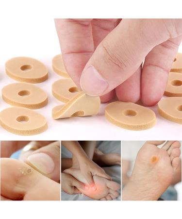 30pcs Soft Latex Foam Corn Pads for Feet - Self Adhesive Callus & Bunion Plasters - Footcare Corn Cushions for Pain Relief - Buy Online on GoSupps.com