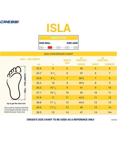 Cressi Isla 5mm Neoprene Boots for Snorkeling, Diving, Canyoning - Black/Black, Size 10 (US Man) & 11 (US Lady) - Buy Online on GoSupps.com