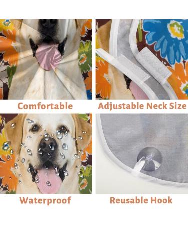 Dog Flower Beard Bib Apron for Men - Non-Stick Waterproof Grooming Cape with Suction Cups | Perfect Gift for Shaving & Trimming - Buy Online on GoSupps.com